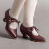 Women's Hollow-Out High Heel Lace-Up Casual Shoes 21104793C