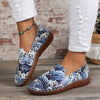 Women's Casual Wave Print Soft-Soled Flat Shoes 39228758S