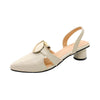 Women's Elegant Pointed Toe Block Heel Sandals 62713373S