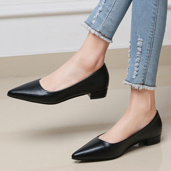 Women's Elegant Commuting Pointed Toe Low Heels 86019748S