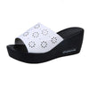 Women's Casual Flower Hollow Wedge Slippers 47863548S