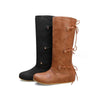 Women's Retro Casual Lace-up Mid-calf Boots 21846438S