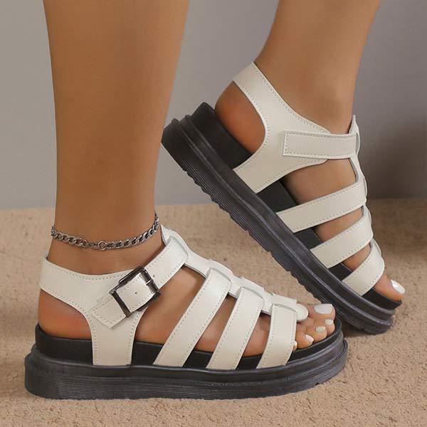 Women's Flat Platform Roman Sandals 35573344C