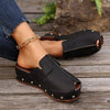 Women's Open Toe Studded Wedge Slippers 24336279C