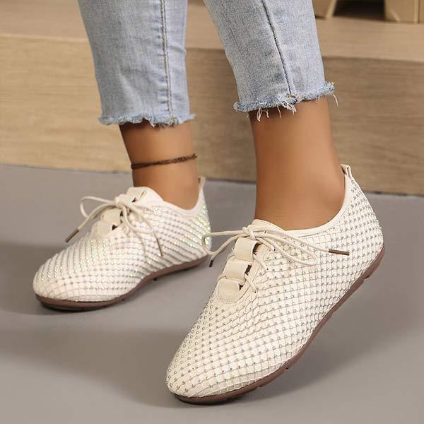 Women's Casual Lace-Up Flat Shoes 45447113C