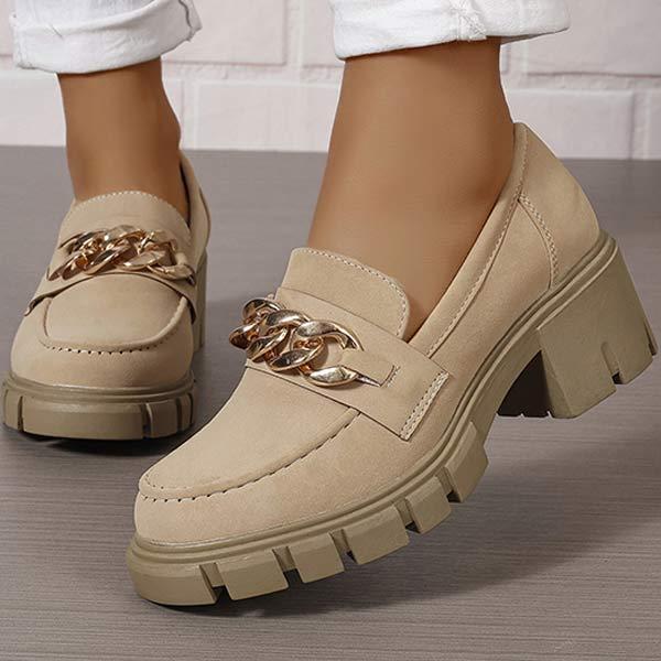 Women's Chain Loafer Shoes 47440321C
