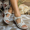 Women's Fashionable Thick Heel Lightweight Strappy Sandals 11717454C