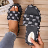 Women's Denim Platform Slippers 40699817C