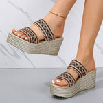 Women's Thick-Platform Wedge Heel Peep-toe Sandals 59875528C