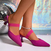 Women's Pointed Toe Stiletto Heel Mules 80100716C