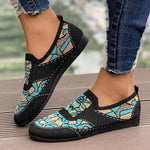 Women's Casual Mesh Ethnic Pattern Flats 03002158S