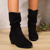 Women's Pointed Toe Western Block Heel Ankle Boots 41915278C