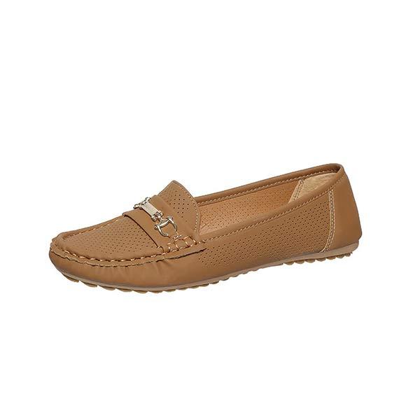 Women's Breathable Metal Buckle Loafers 93978815C