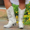 Women's Vintage Embroidered Rhinestone Square Toe Boots 27342556C