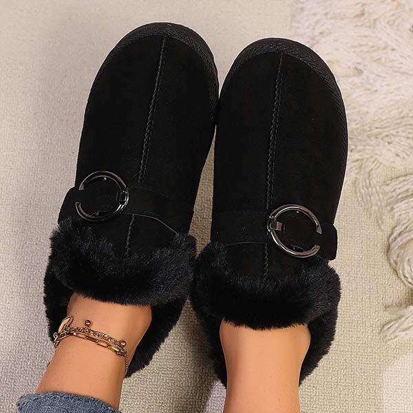 Women's Slip-On Faux Fur Snow Boots 90660682C