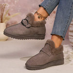 Women's Slip-On Faux Fur Snow Boots 90660682C