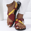 Women's Thin Strap One-Buckle Flat Toe Roman Sandals 20034120C