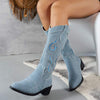 Women's Western-Style Knee-High Cowboy Boots 24352630C