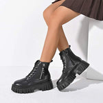 Women's Platform Chunky Sole Combat Boots 51352769C