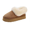 Women's Faux Fur-Lined Thick Sole Slip-On Snow Boots 85281359C