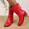 Women's Low Heel Mid-Calf Fashion Boots 50788924C