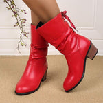 Women's Low Heel Mid-Calf Fashion Boots 50788924C