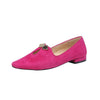 Women's Elegant Fashionable Square Toe Flat Shoes 16515665S
