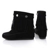 Women's Low-Heel Casual Fringed Boots 27599957C