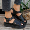 Women's Peep Toe Roman Hollow Sandals 81869509C