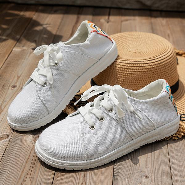 Women's Casual Shallow Candy Color Canvas Shoes 68642002S
