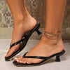 Women's Thong Stiletto High Heel Sandals 98418846C