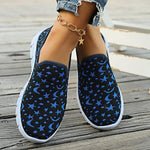Women's Casual Star Moon Mesh Slip-On Sneakers 93329734S