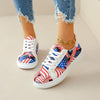 Women's Color Block Low Top Lace Up Canvas Shoes 38423889C