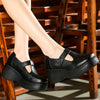 Women's Retro Velcro Ethnic Style Thick-soled Shoes 91260271S
