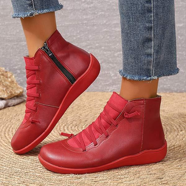 Women's Color-Block Casual Ankle Boots 68422782C