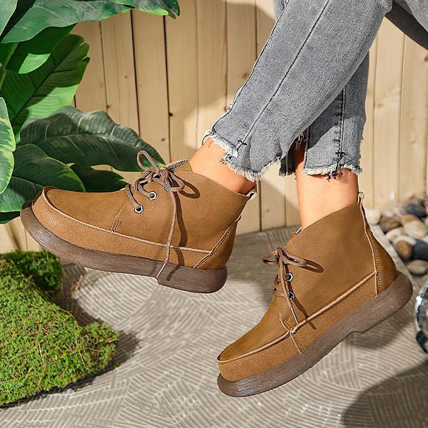 Women's Casual Lace Up Daily Ankle Boots 35841773S