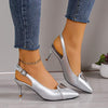 Women's Pointed Toe High Heel Slingback Sandals 52029190C
