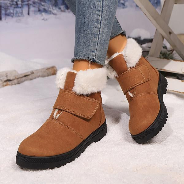 Women's Casual Velcro Thick Sole Snow Boots 52034710S