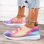 Women's Casual Colorblock Flyknit Sneakers 36091625S