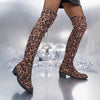 Women's Sexy Leopard Print Stretch Over-the-Knee Boots 61751119S