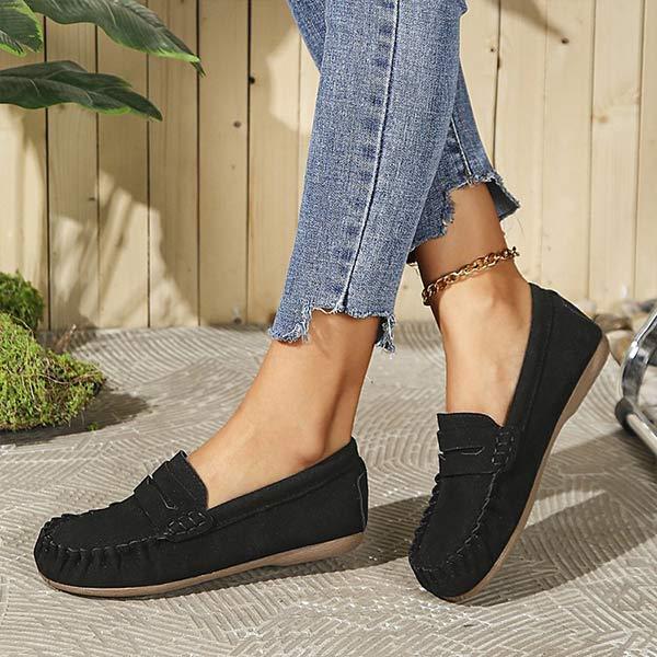 Women's Retro Slip-on Loafers 38988776C