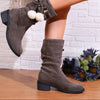 Women's Velvety Christmas-Themed Fashion Boots 87844839C