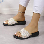 Women's Peep Toe Wedge Heel Sandals 26709653C