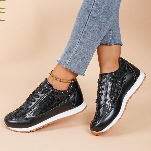 Women's Fashionable Sequined Casual Sneakers 02851493S