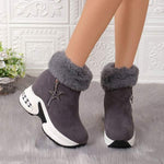 Women's Suede Thick-Soled Snow Boots 19849025C