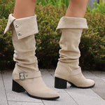 Women's Fold-Over Knee-High Boots 59060157C