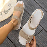 Women's Casual Adjustable Velcro Flat Sandals 81645799S