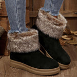 Women's Casual Fur Collar Thick Soled Snow Boots 17535543S