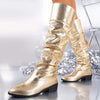 Women's Gold Over-the-Knee Slouch Boots 51027136C