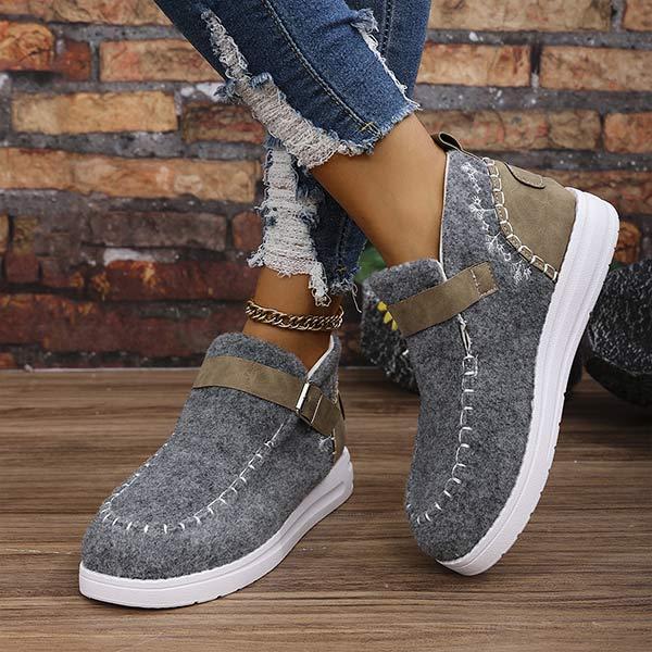 Women's Fleece-Lined Plush Snow Boots 02312606C